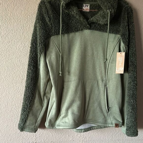 Life Integrity Earth Women's Green Hooded Sweater - Picture 4 of 10